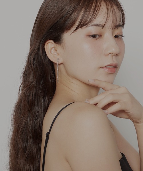 AKEL(アケル)の「【AKEL】アケル/ ジルコニアピアス/金属アレルギー対応(サージカルステンレス)(ピアス(両耳用)・レディース・シルバー/ゴールド・FREE)」の4枚目の写真