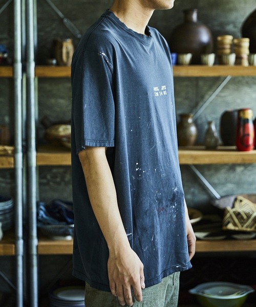 orSlow（オアスロウ）の「orSlow/オアスロウ T-SHIRT ORIGAMI PRINT/ORSL JPN PRINT (UNISEX) Tシャツ（Tシャツ/カットソー・メンズ・ブラック系2/ブラック・3/4/2）」の6枚目の写真