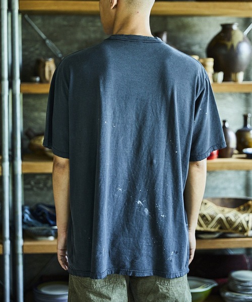 orSlow（オアスロウ）の「orSlow/オアスロウ T-SHIRT ORIGAMI PRINT/ORSL JPN PRINT (UNISEX) Tシャツ（Tシャツ/カットソー・メンズ・ブラック系2/ブラック・3/4/2）」の7枚目の写真