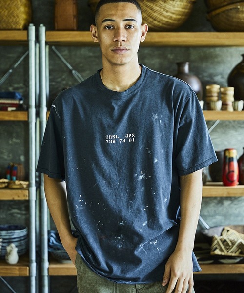 orSlow（オアスロウ）の「orSlow/オアスロウ T-SHIRT ORIGAMI PRINT/ORSL JPN PRINT (UNISEX) Tシャツ（Tシャツ/カットソー・メンズ・ブラック系2/ブラック・3/4/2）」の10枚目の写真