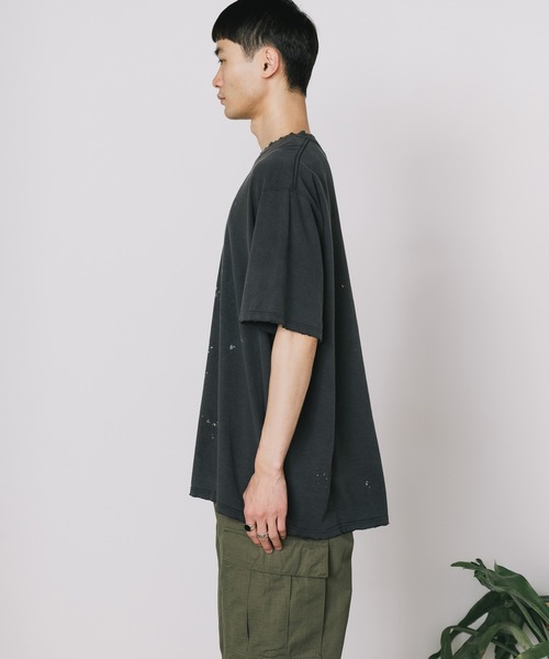 orSlow（オアスロウ）の「orSlow/オアスロウ T-SHIRT ORIGAMI PRINT/ORSL JPN PRINT (UNISEX) Tシャツ（Tシャツ/カットソー・メンズ・ブラック系2/ブラック・3/4/2）」の9枚目の写真