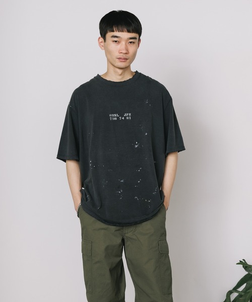 orSlow（オアスロウ）の「orSlow/オアスロウ T-SHIRT ORIGAMI PRINT/ORSL JPN PRINT (UNISEX) Tシャツ（Tシャツ/カットソー・メンズ・ブラック系2/ブラック・3/4/2）」の17枚目の写真