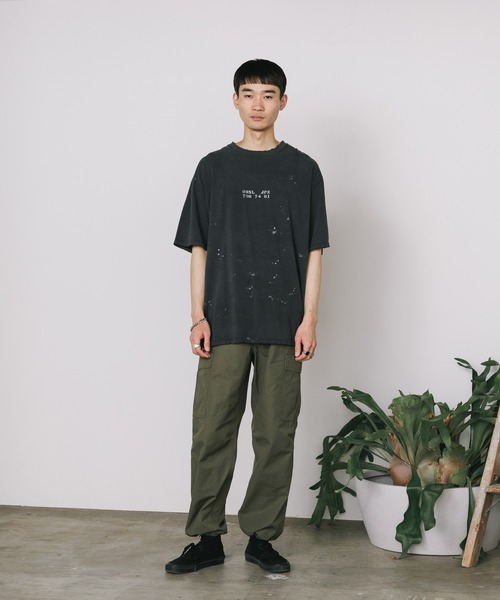 orSlow（オアスロウ）の「orSlow/オアスロウ T-SHIRT ORIGAMI PRINT/ORSL JPN PRINT (UNISEX) Tシャツ（Tシャツ/カットソー・メンズ・ブラック系2/ブラック・3/4/2）」の13枚目の写真