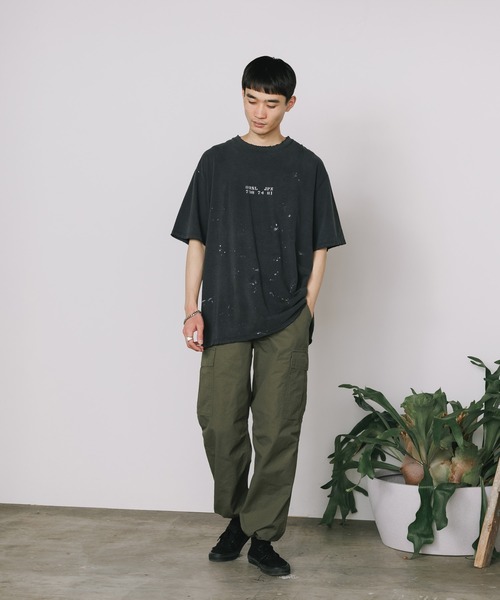 orSlow（オアスロウ）の「orSlow/オアスロウ T-SHIRT ORIGAMI PRINT/ORSL JPN PRINT (UNISEX) Tシャツ（Tシャツ/カットソー・メンズ・ブラック系2/ブラック・3/4/2）」の11枚目の写真