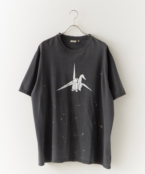 orSlow（オアスロウ）の「orSlow/オアスロウ T-SHIRT ORIGAMI PRINT/ORSL JPN PRINT (UNISEX) Tシャツ（Tシャツ/カットソー・メンズ・ブラック系2/ブラック・3/4/2）」の18枚目の写真