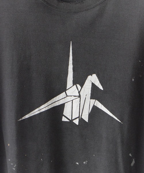 orSlow（オアスロウ）の「orSlow/オアスロウ T-SHIRT ORIGAMI PRINT/ORSL JPN PRINT (UNISEX) Tシャツ（Tシャツ/カットソー・メンズ・ブラック系2/ブラック・3/4/2）」の21枚目の写真