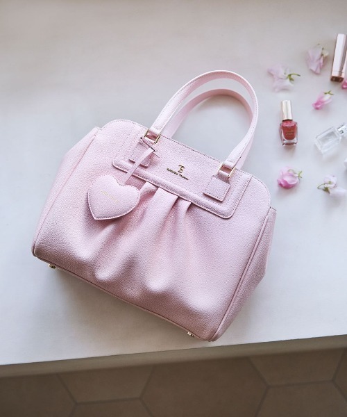 Samantha Thavasa（サマンサタバサ）の「[パステルカラー]サマンサアンビシオン 大サイズ[Revival Collection]（トートバッグ・レディース・ブラック/オフホワイト/ピンク/ライトブルー・FREE）」の4枚目の写真