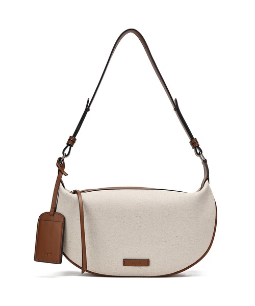 Ungrid(アングリッド)の「【Ungrid/アングリッド】リネンキャンバスコンビ カードケース付ショルダーバッグ(ショルダーバッグ・レディース・キャメル/アイボリー/ブラック・FREE)」の14枚目の写真