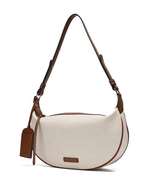 Ungrid(アングリッド)の「【Ungrid/アングリッド】リネンキャンバスコンビ カードケース付ショルダーバッグ(ショルダーバッグ・レディース・キャメル/アイボリー/ブラック・FREE)」の15枚目の写真