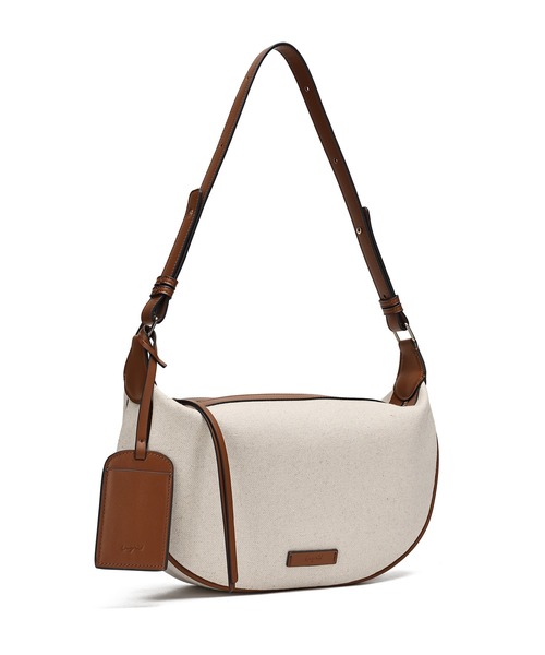 Ungrid(アングリッド)の「【Ungrid/アングリッド】リネンキャンバスコンビ カードケース付ショルダーバッグ(ショルダーバッグ・レディース・キャメル/アイボリー/ブラック・FREE)」の16枚目の写真