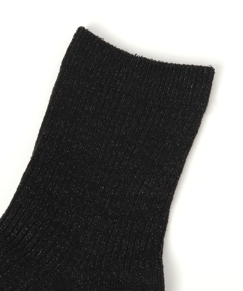 GLOBAL WORK（グローバルワーク）の「らくごこちリブラメクルーソックス/291766（ソックス/靴下・レディース・ライトグレー/グレー系その他/その他/ブラック/イエロー/ミント/ベージュ/ダークブラウン・FREE）」の9枚目の写真
