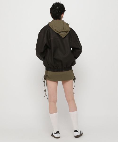 3.3 Field Trip （3.3フィールドトリップ）の「3.3 Field Trip／ビンテージ加工レザー（ライダースジャケット・レディース・ブラック/ブラウン・FREE）」の3枚目の写真