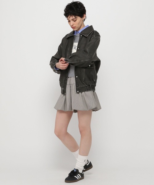 3.3 Field Trip （3.3フィールドトリップ）の「3.3 Field Trip／ビンテージ加工レザー（ライダースジャケット・レディース・ブラック/ブラウン・FREE）」の13枚目の写真