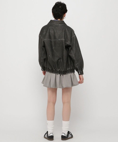 3.3 Field Trip （3.3フィールドトリップ）の「3.3 Field Trip／ビンテージ加工レザー（ライダースジャケット・レディース・ブラック/ブラウン・FREE）」の14枚目の写真