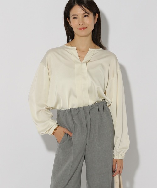 セール】シルクライクブラウス/320164（シャツ/ブラウス）｜Elura