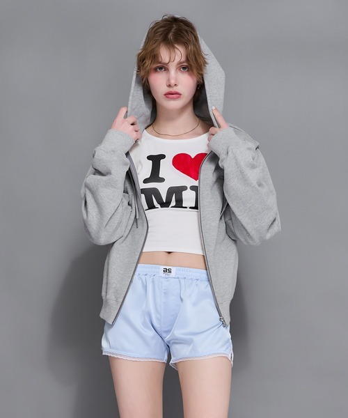 レースモチーフILOVEロゴロンT（Tシャツ/カットソー）｜ACLENT