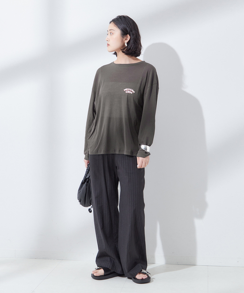St.Johns 3rd club（セントジョンズサードクラブ）の「【ST.JOHNS 3RD CLUB】ロンTEE：カットソー（Tシャツ/カットソー・レディース・グレー系その他/ブラウン・FREE）」の3枚目の写真