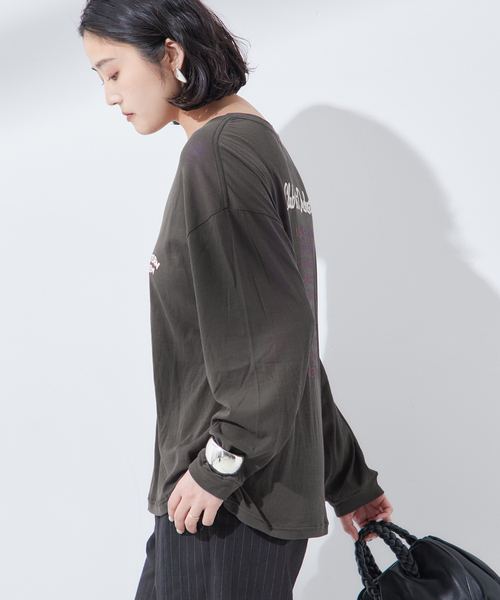 St.Johns 3rd club（セントジョンズサードクラブ）の「【ST.JOHNS 3RD CLUB】ロンTEE：カットソー（Tシャツ/カットソー・レディース・グレー系その他/ブラウン・FREE）」の8枚目の写真