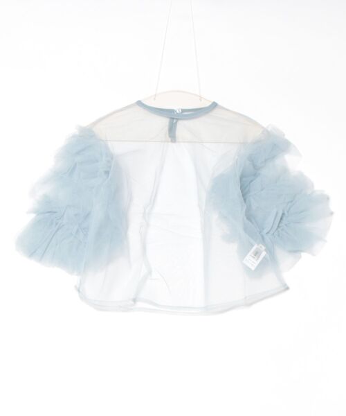 Futier land（フューティアランド）の「袖レイヤーフリルシアートップス（Tシャツ/カットソー・レディース・ブルー/グレー/ブラック・FREE）」の22枚目の写真