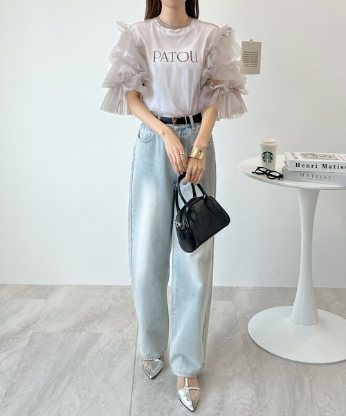 h*0様 完売フリルヨークシアー Shirt 完売フリルヨークシアー Shirt トップス