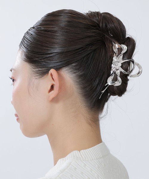 【国内発送】MARYQUANT メタルビッグリボン バンスクリップ メタルビッグリボン バンスクリップ（バレッタ/ヘアクリップ
