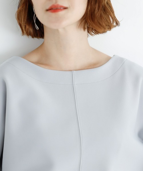 SMILE LAND（スマイルランド）の「カットソー２点セット（トップス＋クロップドパンツ）＜大きいサイズ有＞【OtonaSMILE】（Tシャツ/カットソー・レディース・ライトグレー/ネイビー・5L/4L/3L/LL/L/M）」の22枚目の写真