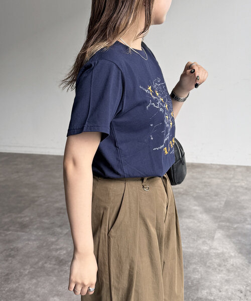 CPCM（シーピーシーエム）の「スーベニアTシャツ（Tシャツ/カットソー・レディース・グレー/チャコールグレー/ホワイト/ネイビー・FREE）」の17枚目の写真