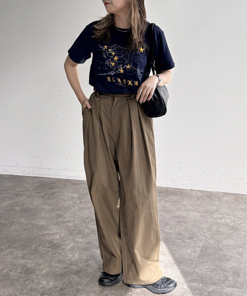 CPCM（シーピーシーエム）の「スーベニアTシャツ（Tシャツ/カットソー・レディース・グレー/チャコールグレー/ホワイト/ネイビー・FREE）」の18枚目の写真