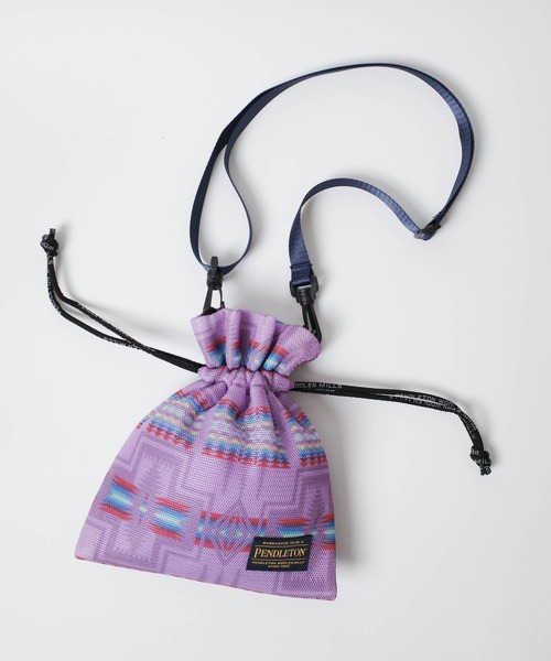 PENDLETON（ペンドルトン）の「【PE】【PENDLETON/ペンドルトン】SOFTMESH DRAW SHOULD ソフトメッシュ ドロー ショルダーバッグ（ショルダーバッグ・メンズ・ベージュ/ラベンダー/オフホワイト・FREE）」の3枚目の写真