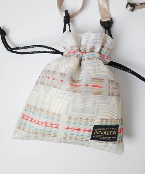 PENDLETON（ペンドルトン）の「【PE】【PENDLETON/ペンドルトン】SOFTMESH DRAW SHOULD ソフトメッシュ ドロー ショルダーバッグ（ショルダーバッグ・メンズ・ベージュ/ラベンダー/オフホワイト・FREE）」の11枚目の写真