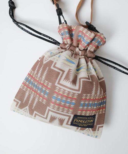 PENDLETON（ペンドルトン）の「【PE】【PENDLETON/ペンドルトン】SOFTMESH DRAW SHOULD ソフトメッシュ ドロー ショルダーバッグ（ショルダーバッグ・メンズ・ベージュ/ラベンダー/オフホワイト・FREE）」の7枚目の写真