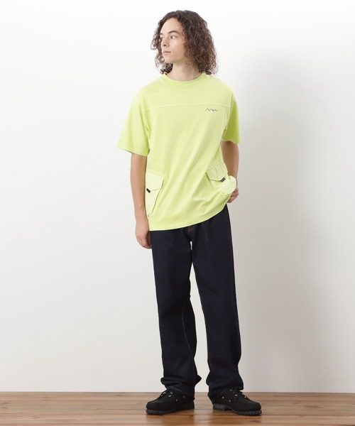 MANASTASH(マナスタッシュ)の「MANASTASH/マナスタッシュ/DISARMED TOP(Tシャツ/カットソー・メンズ・ホワイト/ライトグリーン/ブラック・S/M/L/XL)」の6枚目の写真