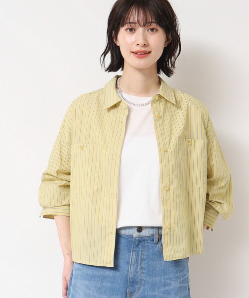 Dessin(デッサン)の「【洗える・4サイズ展開】ポケット付きクロップド丈シャツ(XS~L)(シャツ/ブラウス・レディース・アイボリー系2/スモーキーグリーン系3/こしょう色系3・00/01/02/03)」の19枚目の写真
