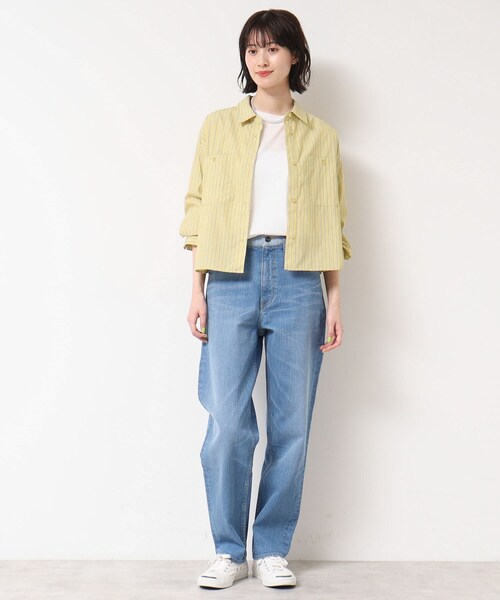 Dessin(デッサン)の「【洗える・4サイズ展開】ポケット付きクロップド丈シャツ(XS~L)(シャツ/ブラウス・レディース・アイボリー系2/スモーキーグリーン系3/こしょう色系3・00/01/02/03)」の21枚目の写真