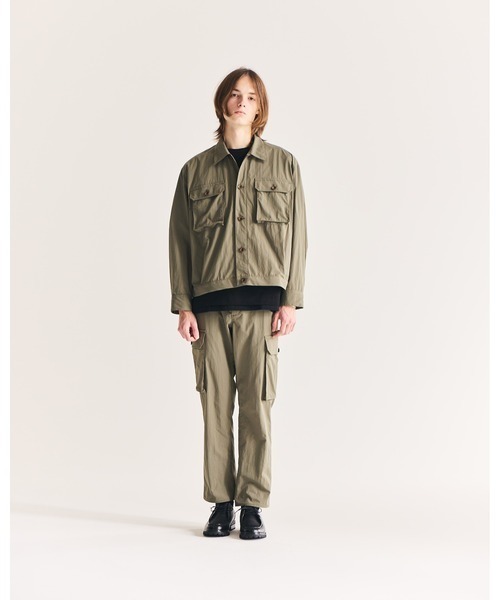 FACTOTUM（ファクトタム）の「【FACTOTUM】Nylon Water Repellent Military Cargo PT（カーゴパンツ・メンズ・カーキ/ブラック・46/48/44）」の2枚目の写真