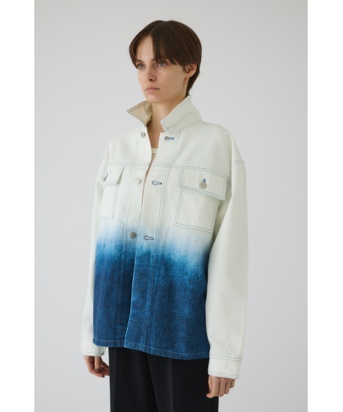 RIM.ARK(リムアーク)の「Gradation denim JK グラデーションデニムジャケット(デニムジャケット・レディース・ブラック/ブルー・38/36)」の21枚目の写真