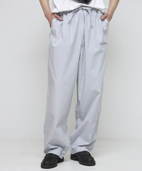 Firsthand（ファーストハンド）の「MA Firsthand/マ ファーストハンド BASICロゴ刺繍ストライプイージーパンツ（その他パンツ・メンズ・サックスブルー/ホワイト・L/M/LARGE/MEDIUM）」の17枚目の写真