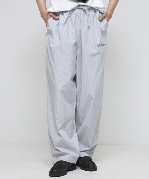 Firsthand（ファーストハンド）の「MA Firsthand/マ ファーストハンド BASICロゴ刺繍ストライプイージーパンツ（その他パンツ・メンズ・サックスブルー/ホワイト・L/M/LARGE/MEDIUM）」の18枚目の写真