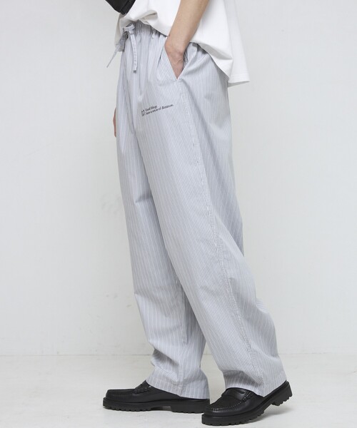 Firsthand（ファーストハンド）の「MA Firsthand/マ ファーストハンド BASICロゴ刺繍ストライプイージーパンツ（その他パンツ・メンズ・サックスブルー/ホワイト・L/M/LARGE/MEDIUM）」の21枚目の写真