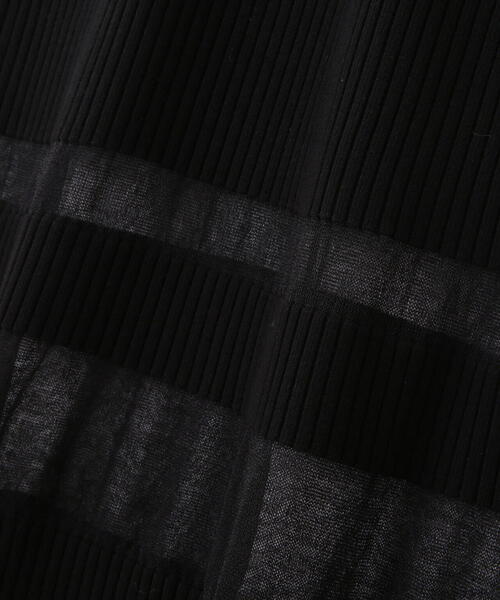 セール】◇シアーコンビマーメイドニットワンピース（ワンピース