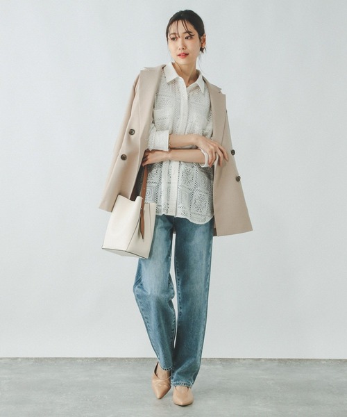 GLOBAL WORK(グローバルワーク)の「レースシャツ長袖/319818(シャツ/ブラウス・レディース・ブラック/アイボリー・LARGE/MEDIUM)」の14枚目の写真