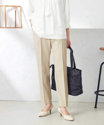 a.v.v（アーヴェヴェ）の「【洗える/ストレッチ/UVカット】麻調ストレッチテーパードパンツ（スーツパンツ）」