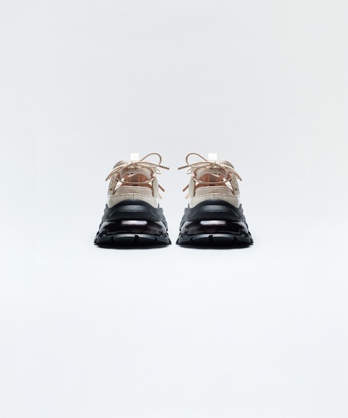 Lucida(ルシーダ)の「Zosma/ダブルリボンストレッチ厚底スニーカー(サンダル・レディース・ブラック/ホワイト/ベージュ・35/36/37/38/39)」の22枚目の写真