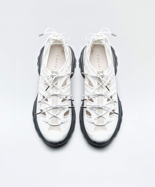 Lucida(ルシーダ)の「Zosma/ダブルリボンストレッチ厚底スニーカー(サンダル・レディース・ブラック/ホワイト/ベージュ・35/36/37/38/39)」の12枚目の写真