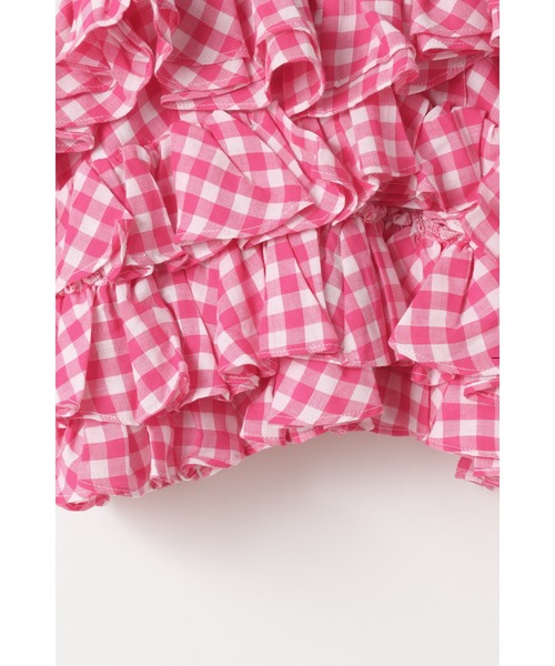 LOWRYS FARM(ローリーズファーム)の「INDIAISフリルキャミ 329871(キャミソール・キッズ・ピンク/ブラック・130cm/120cm/110cm/140cm/150cm)」の7枚目の写真