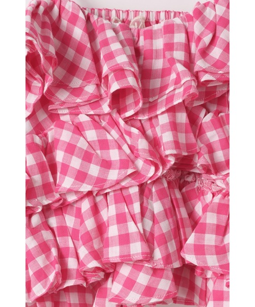 LOWRYS FARM(ローリーズファーム)の「INDIAISフリルキャミ 329871(キャミソール・キッズ・ピンク/ブラック・130cm/120cm/110cm/140cm/150cm)」の4枚目の写真