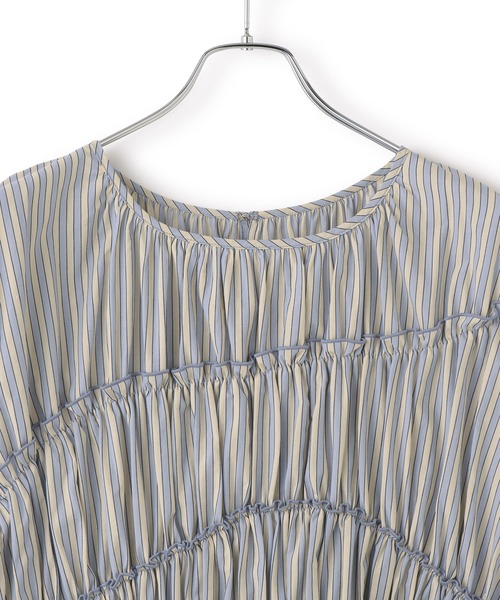 【WEB限定】ランダムギャザリングブラウス WEB限定】ランダムギャザリングブラウス（シャツ/ブラウス