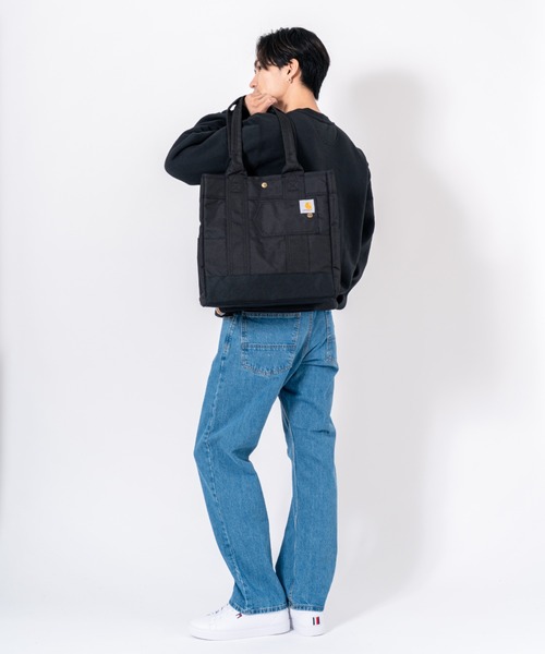 Carhartt(カーハート)の「【CARHARTT】トートバッグ Verical Snap Tote(トートバッグ・メンズ・ブラック/ブラウン・FREE)」の19枚目の写真