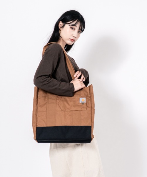 Carhartt(カーハート)の「【CARHARTT】トートバッグ Verical Snap Tote(トートバッグ・メンズ・ブラック/ブラウン・FREE)」の10枚目の写真
