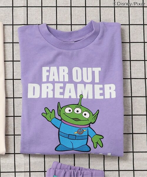 Disney（ディズニー）の「【ディズニー】トイ・ストーリー/Tシャツ（Tシャツ/カットソー・キッズ・アイボリー/チャコール/ラベンダー/イエロー/ブルー/グリーン・80/90/100/110/120/130/140）」の5枚目の写真